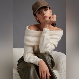 Anthropologie Slouchy Cowl Neck Sweater